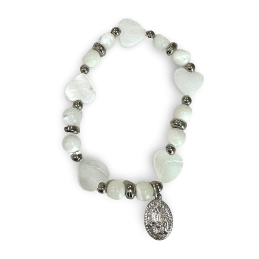 Mother of Pearl Bracelet with Fatima Medal