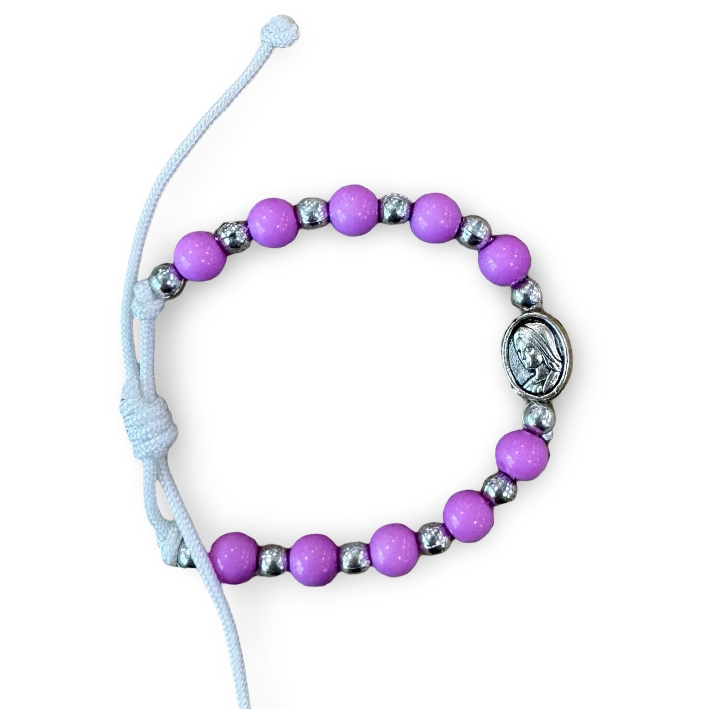 Colorful Queen of Peace Cord Bracelet