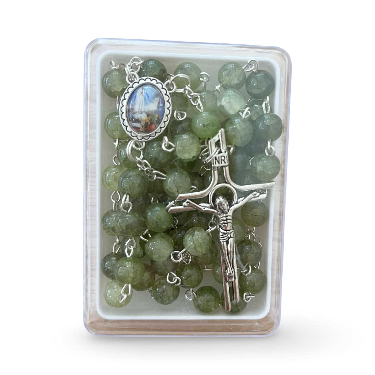 Large Marble Fatima Rosaries of Assorted Colors
