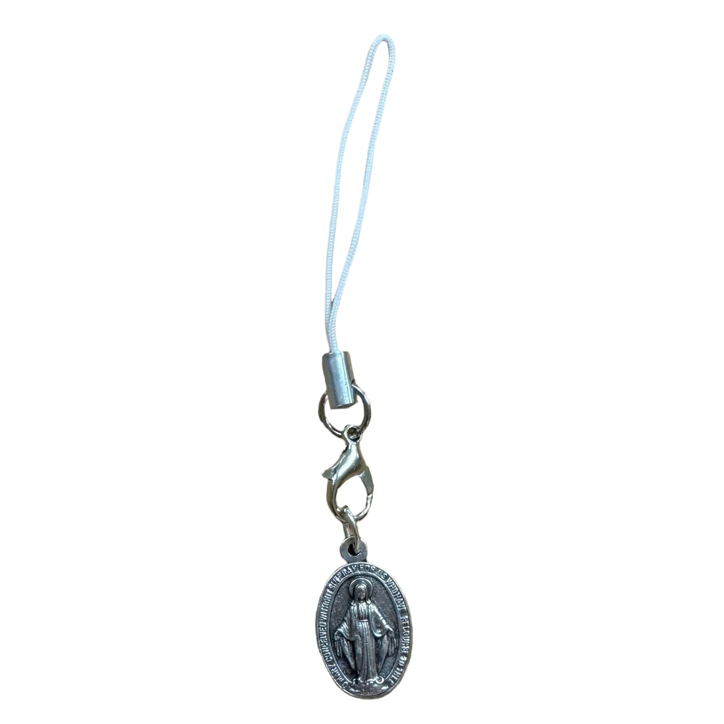 Miraculous Medal with Tiny Lanyard of Assorted Colors