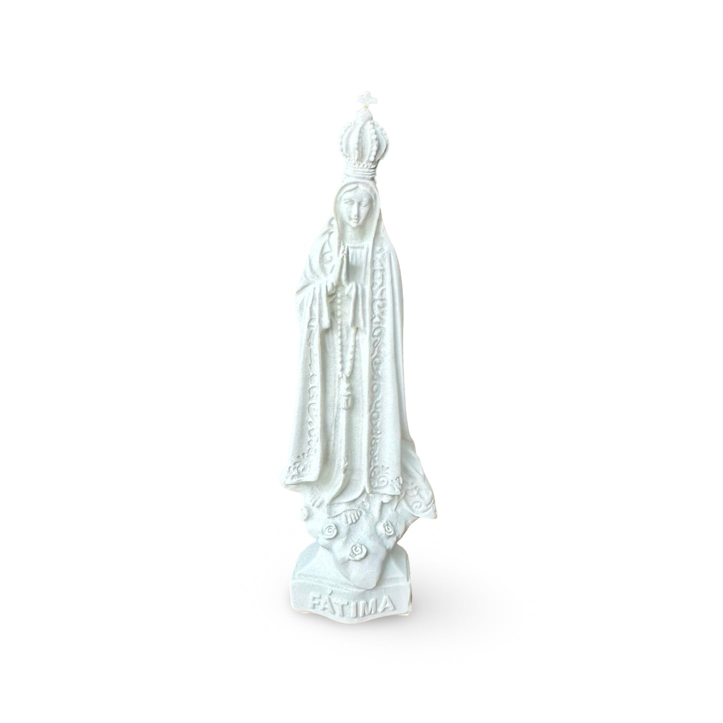 White Our Lady of Fatima Statue