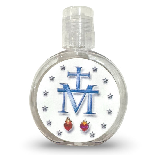 Round Plastic Holy Water Bottles of Assorted Designs