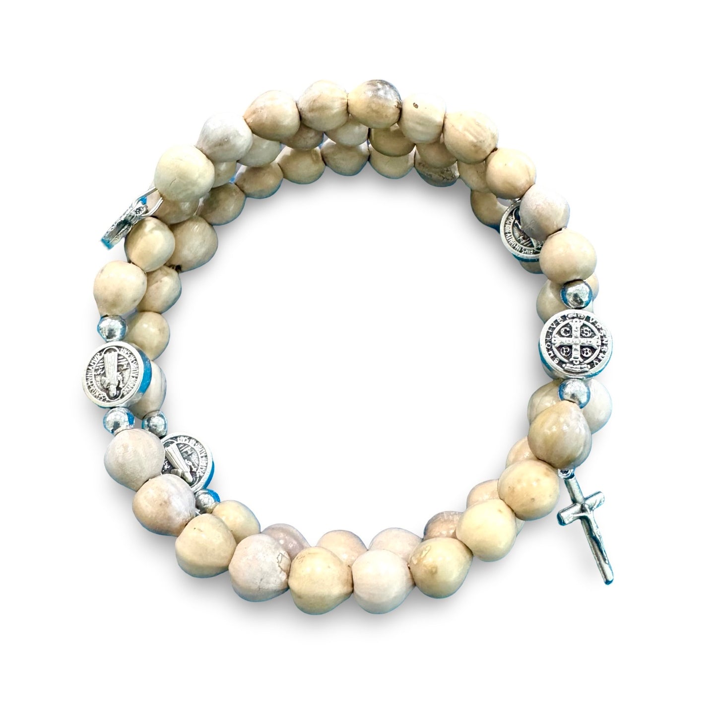 Job's Tears Rosary Wrap Bracelet