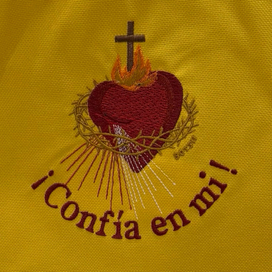 Embroidered "Confía en mi" Backpack by SCTJM
