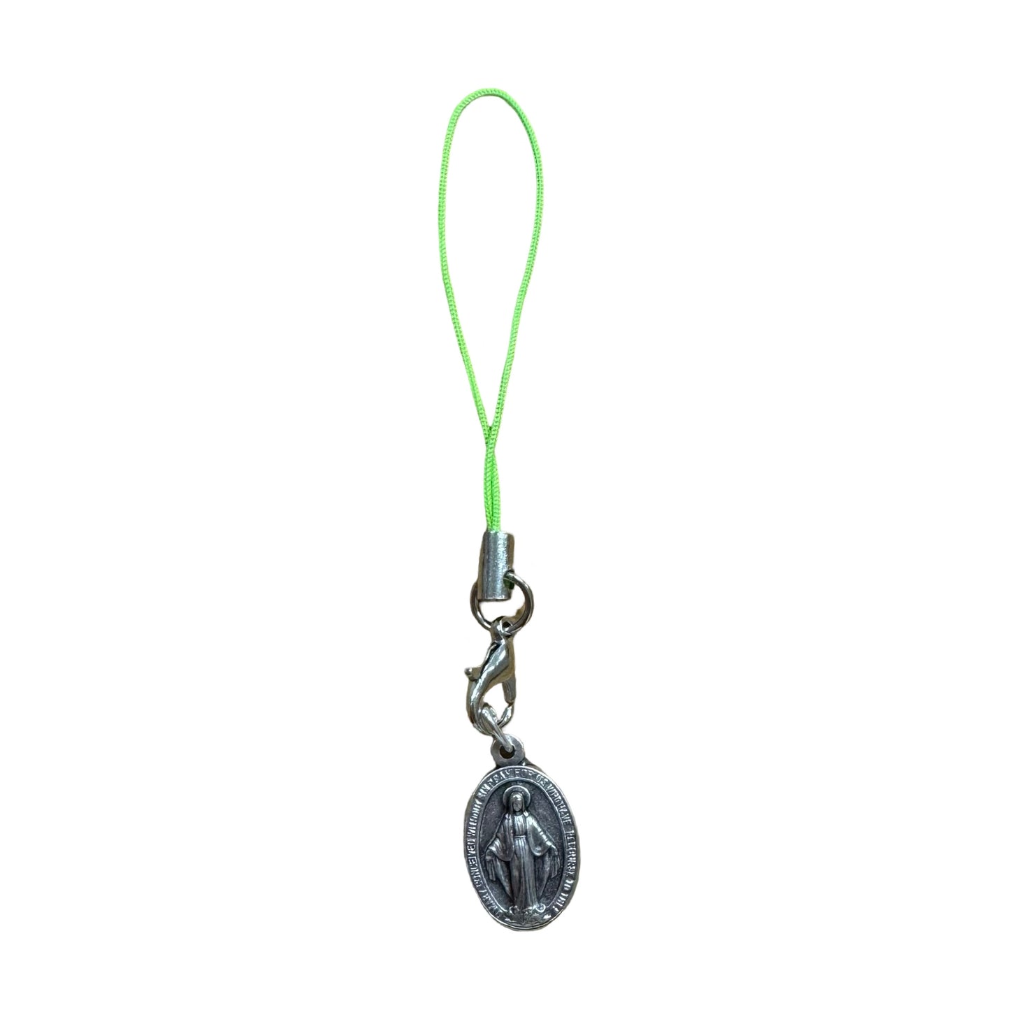 Miraculous Medal with Tiny Lanyard of Assorted Colors