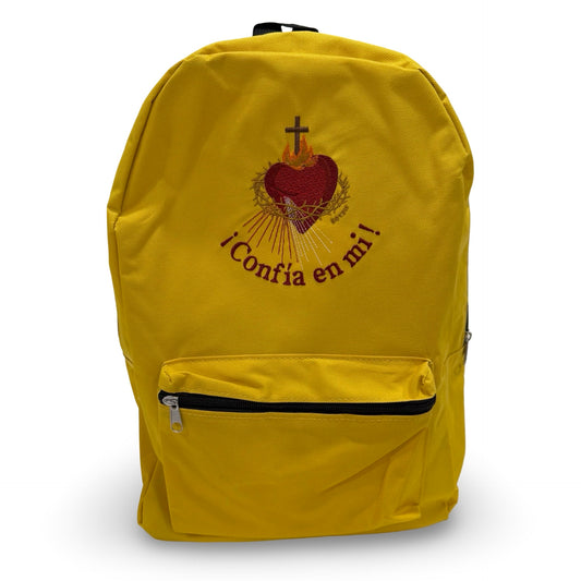 Embroidered "Confía en mi" Backpack by SCTJM