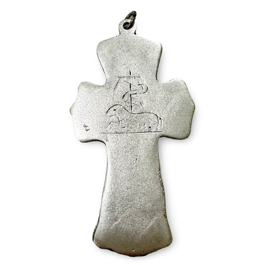 Silver Divine Mercy Crucifix