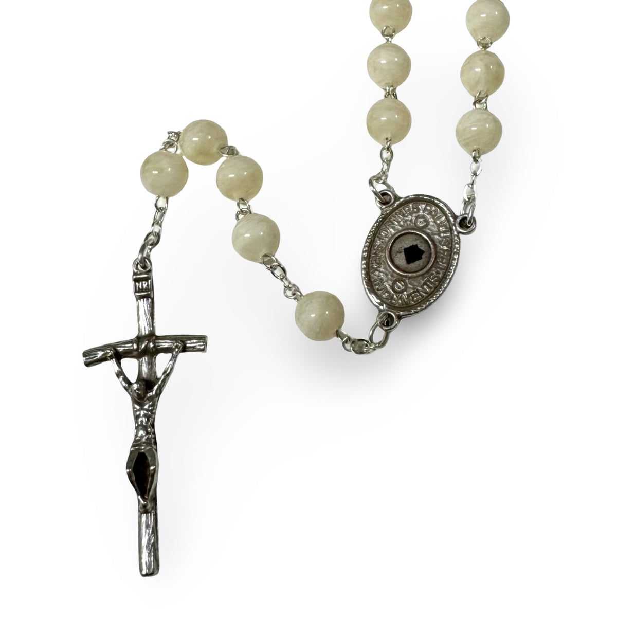St. John Paul II Rosary with Relic and Pouch