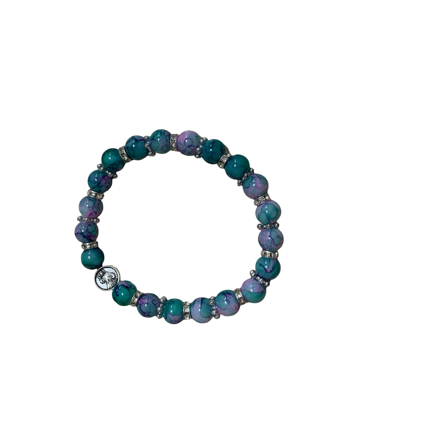 Marble Rhinestone Bracelet of Assorted Colors