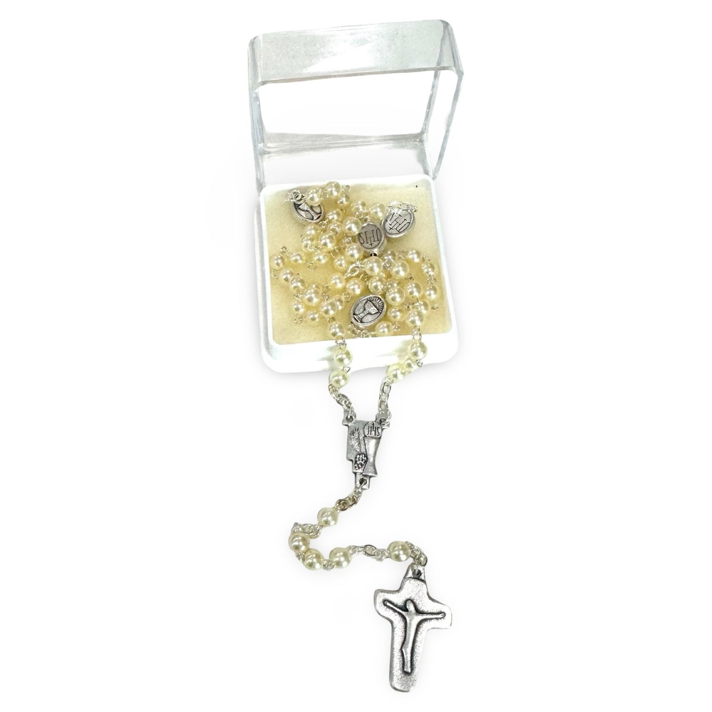 Pearl First Communion Rosary