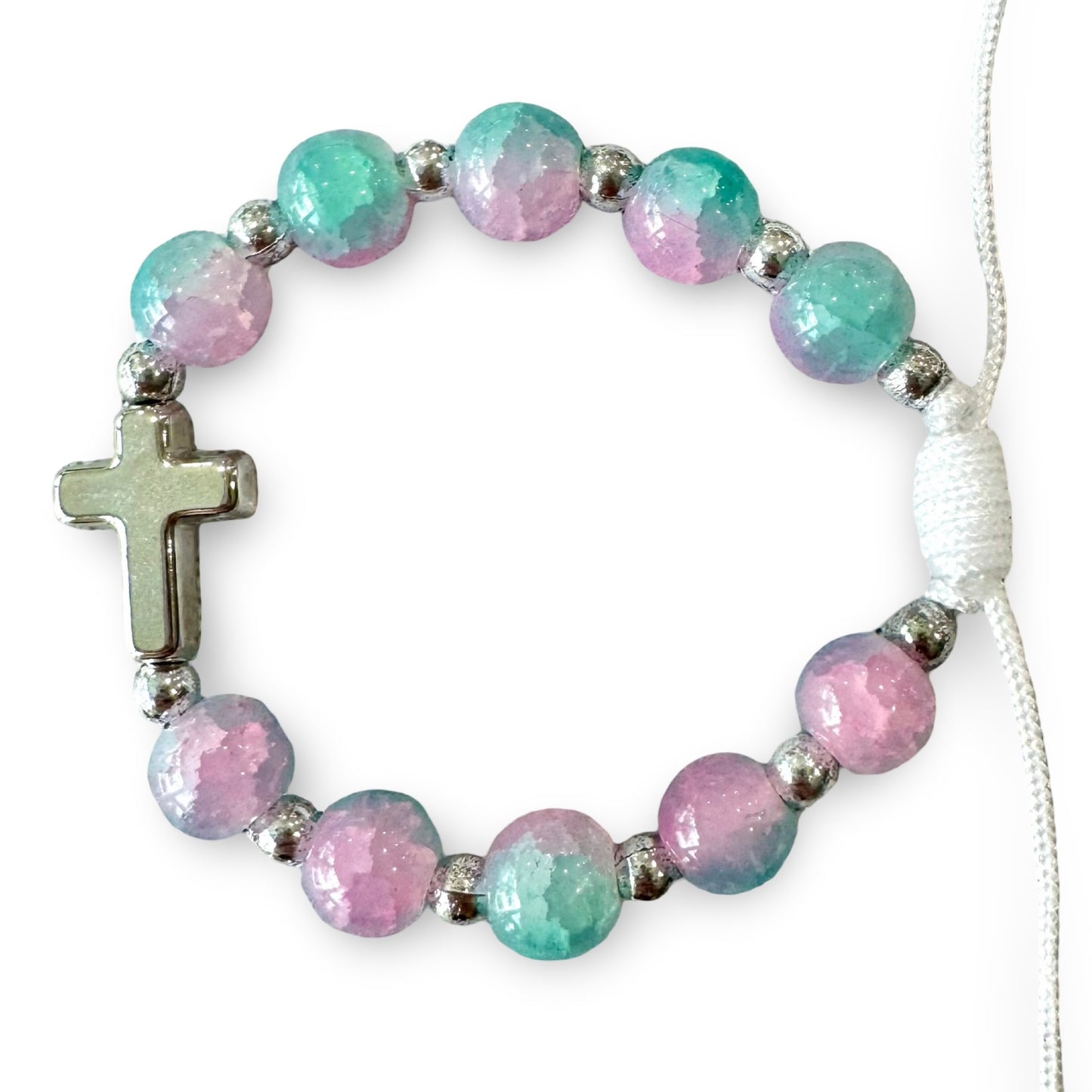 Cross Marble Decade Bracelet
