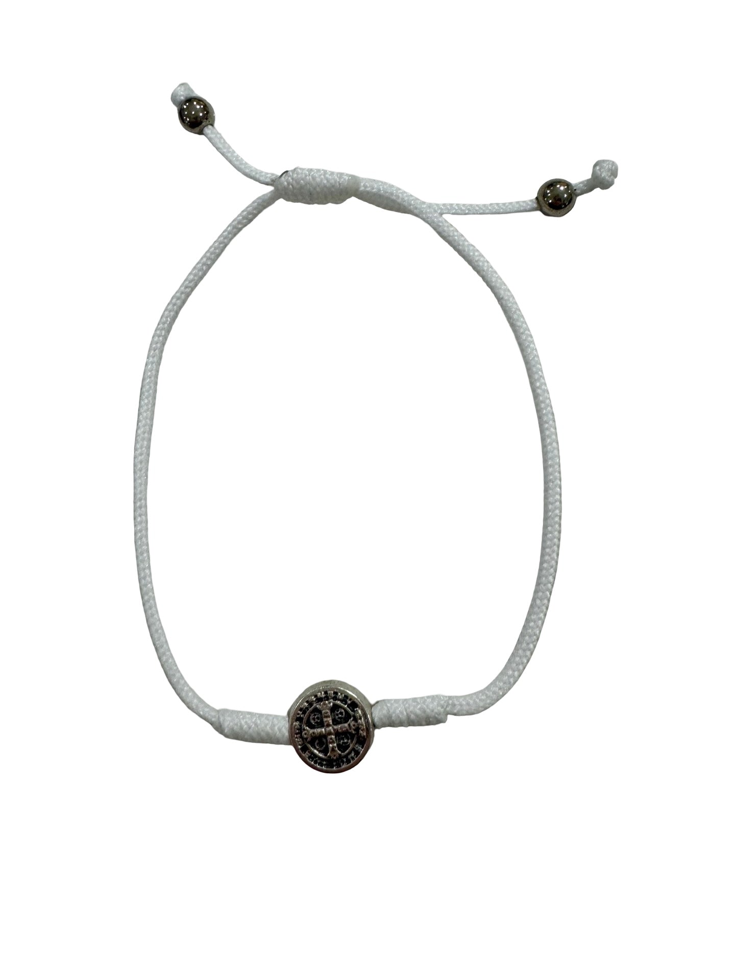 St. Benedict Medal Cord Bracelet of Assorted Colors