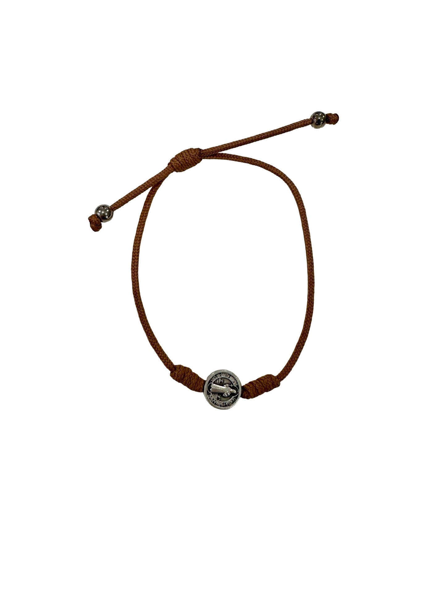 St. Benedict Medal Cord Bracelet of Assorted Colors