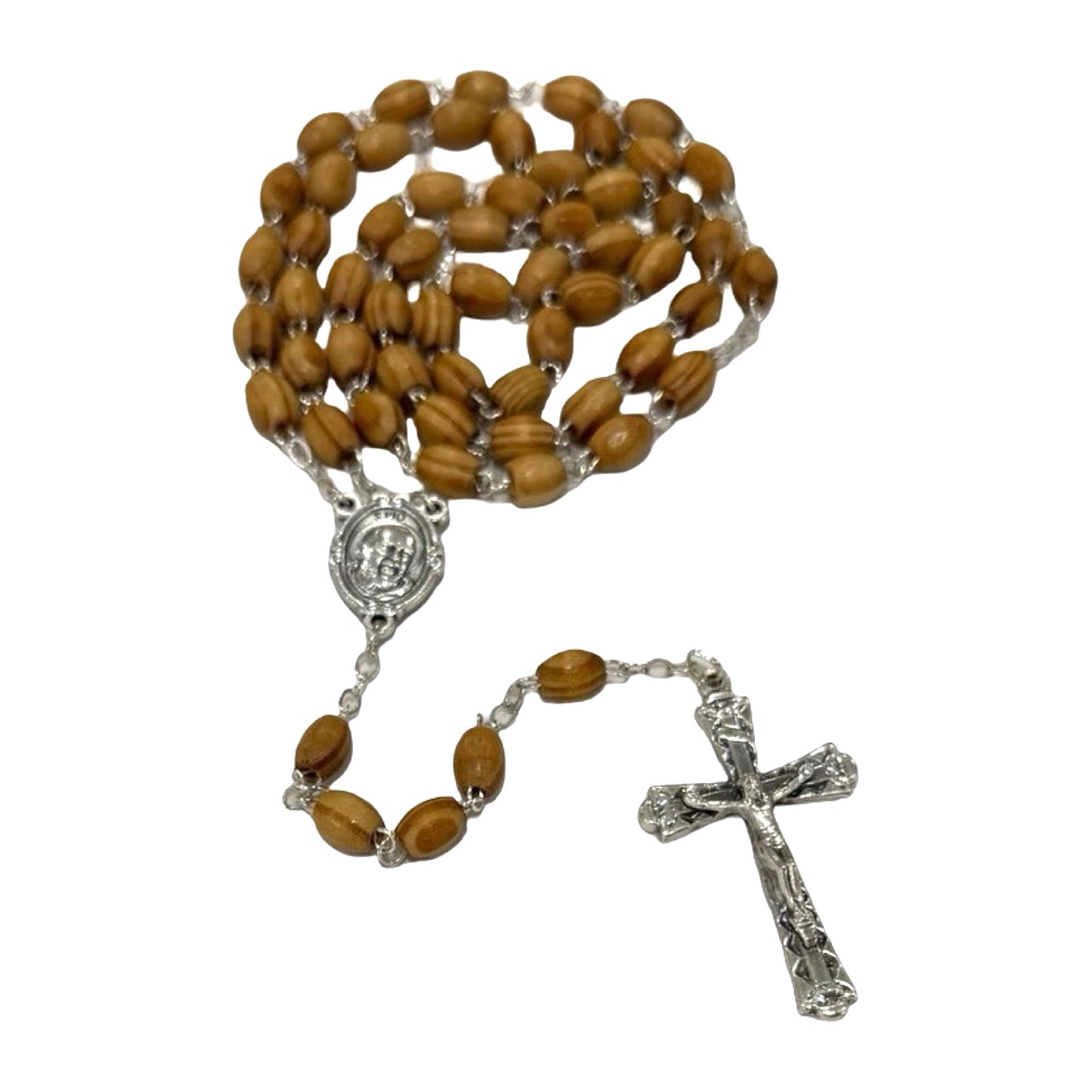 St. Padre Pio Rosary and Pouch Combo