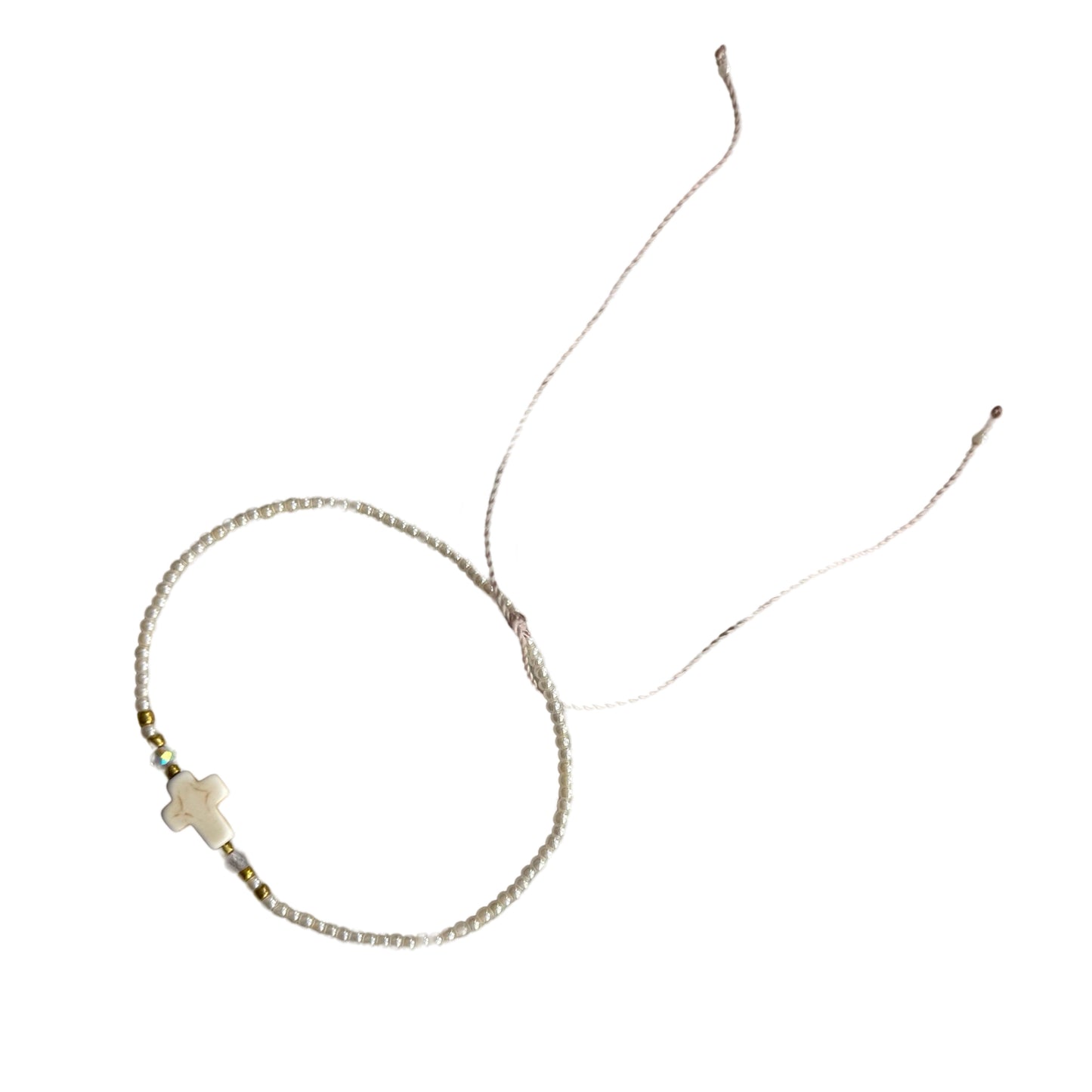 Mexican Bracelet with Stone Cross