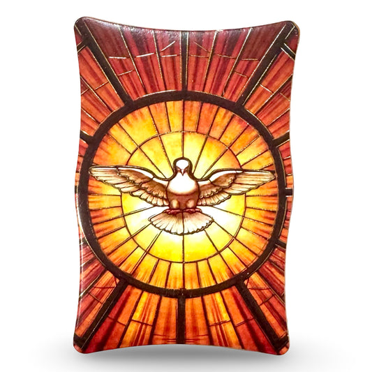 Holy Spirit Image with Curved Border