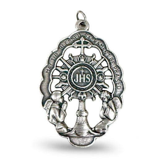 Blessed Sacrament Medallion with Monstrance & Angels