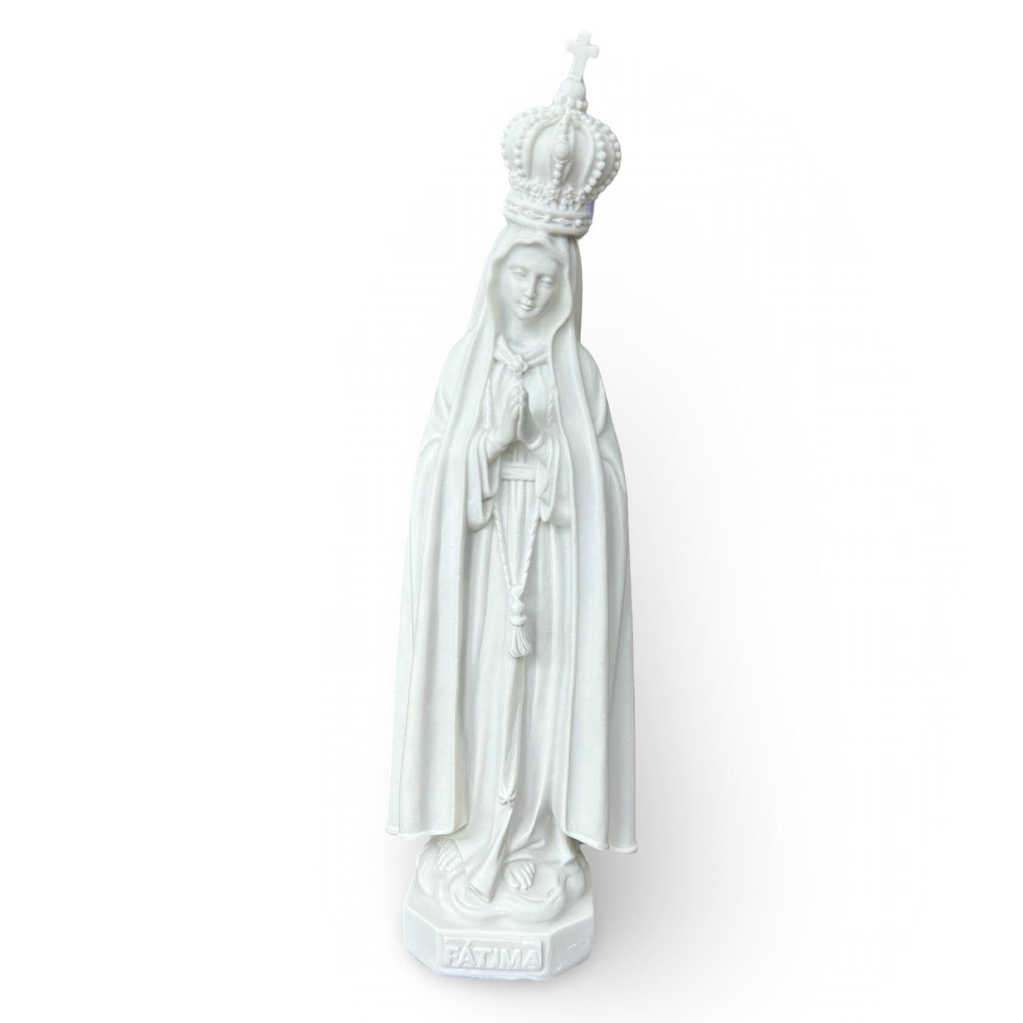 White Our Lady of Fatima Statue