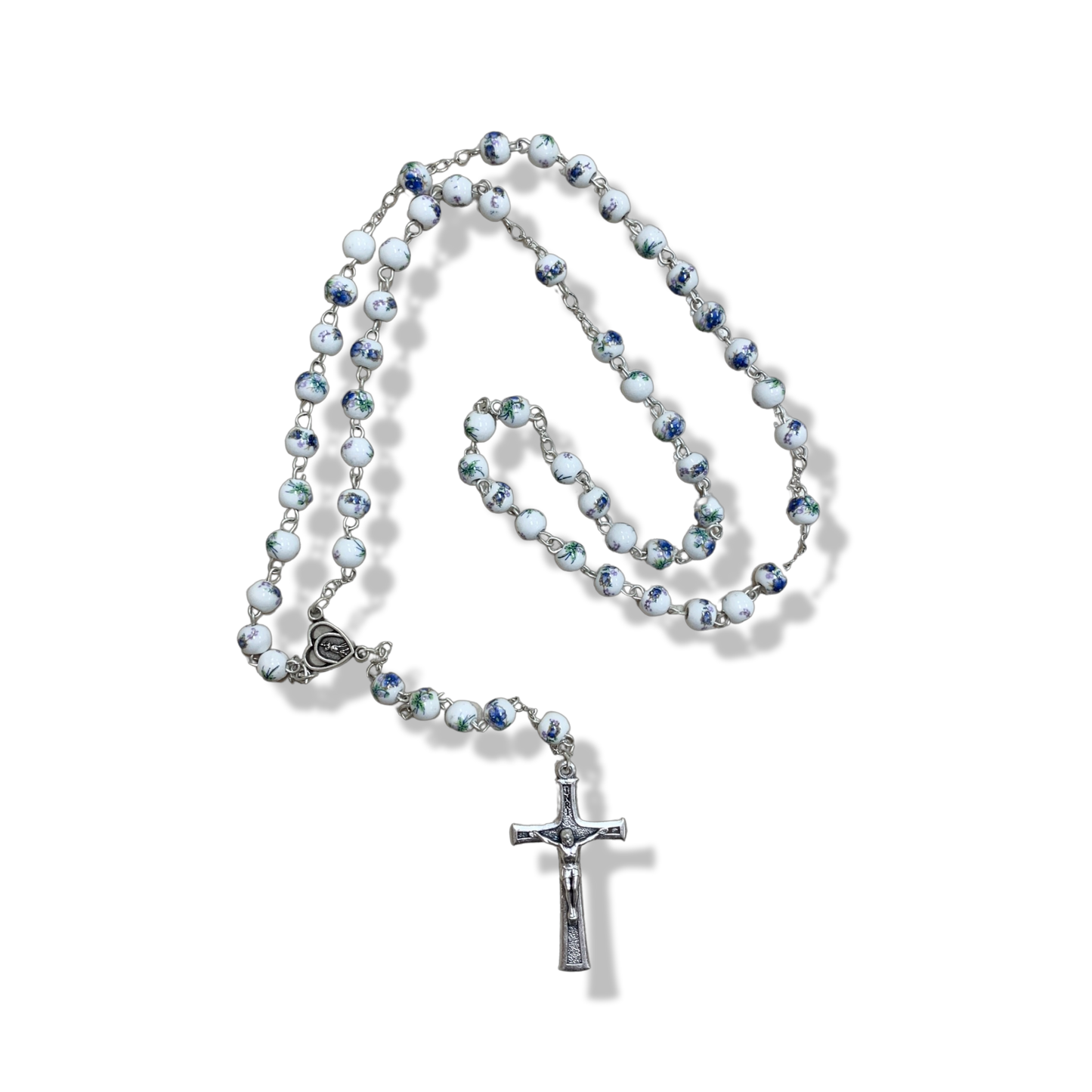 Beaded Flower Fatima Rosary