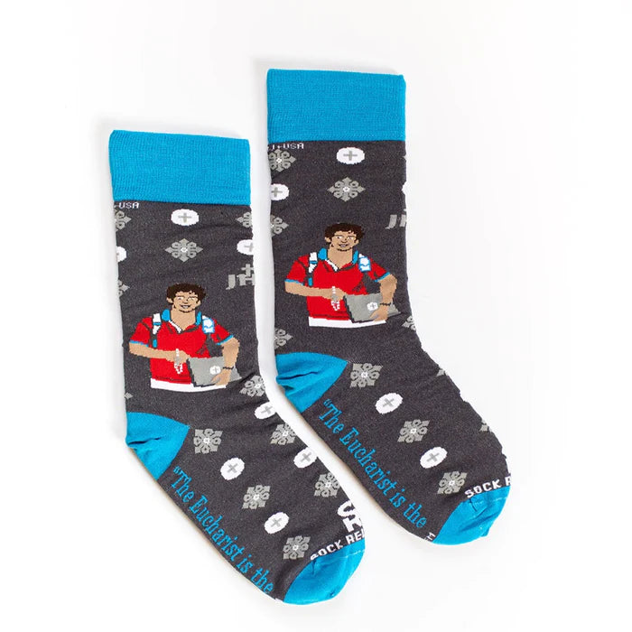 Bl. Carlo Acutis Eucharist Socks