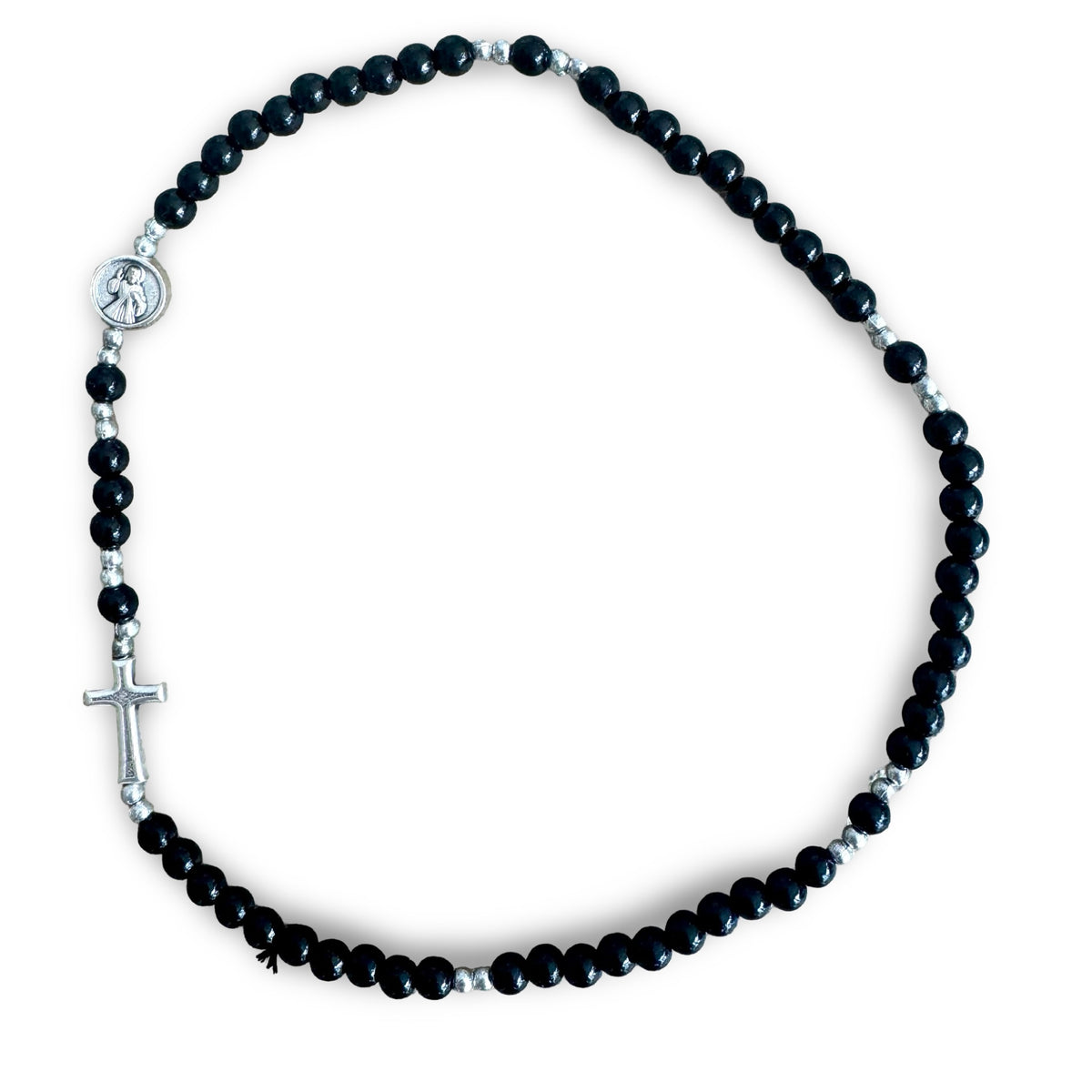 Pearl Queen of Peace Wrap-Around Rosary Bracelet