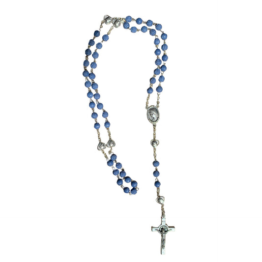 Blue Rose Queen of Peace Rosary