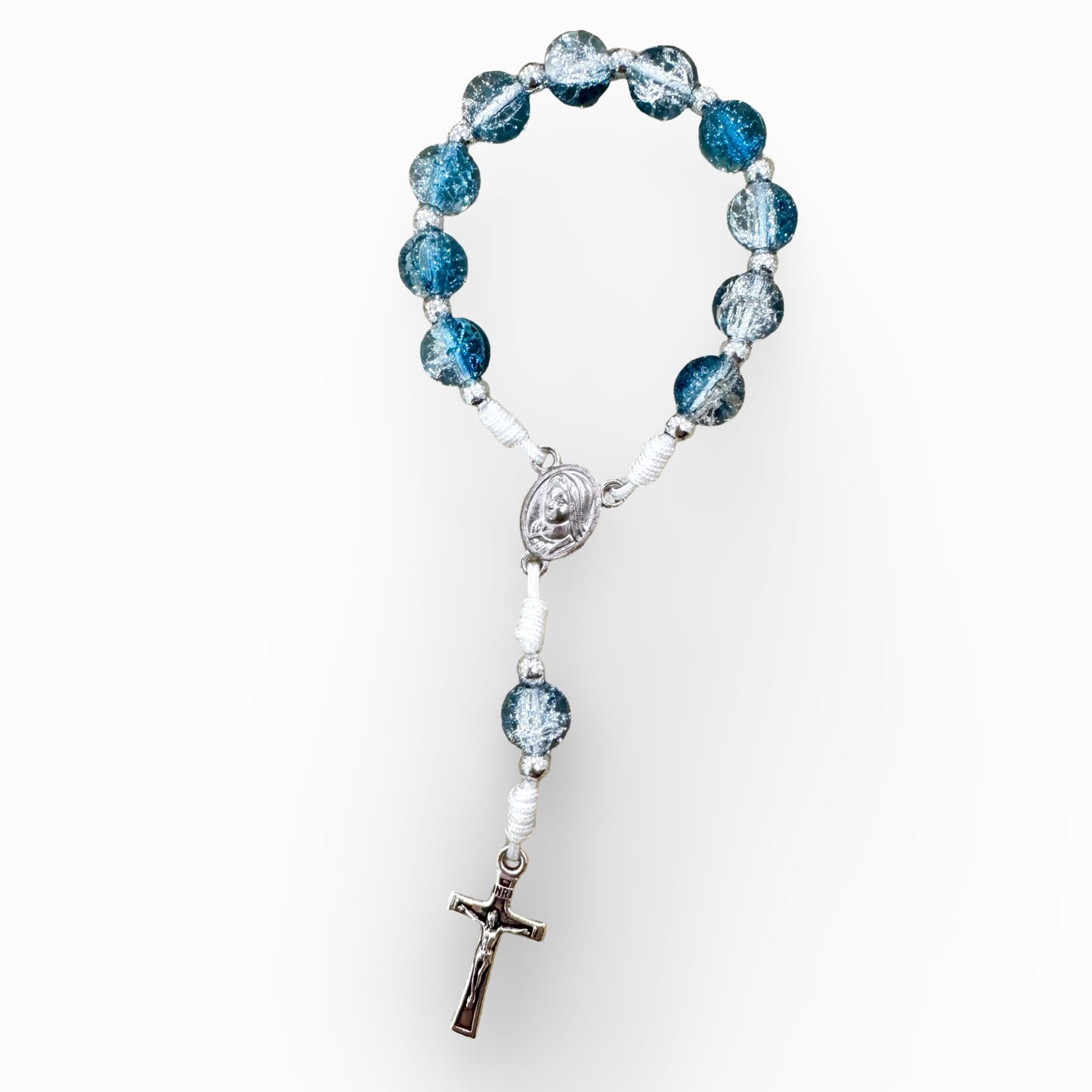 Crystal Queen of Peace Decade Rosary