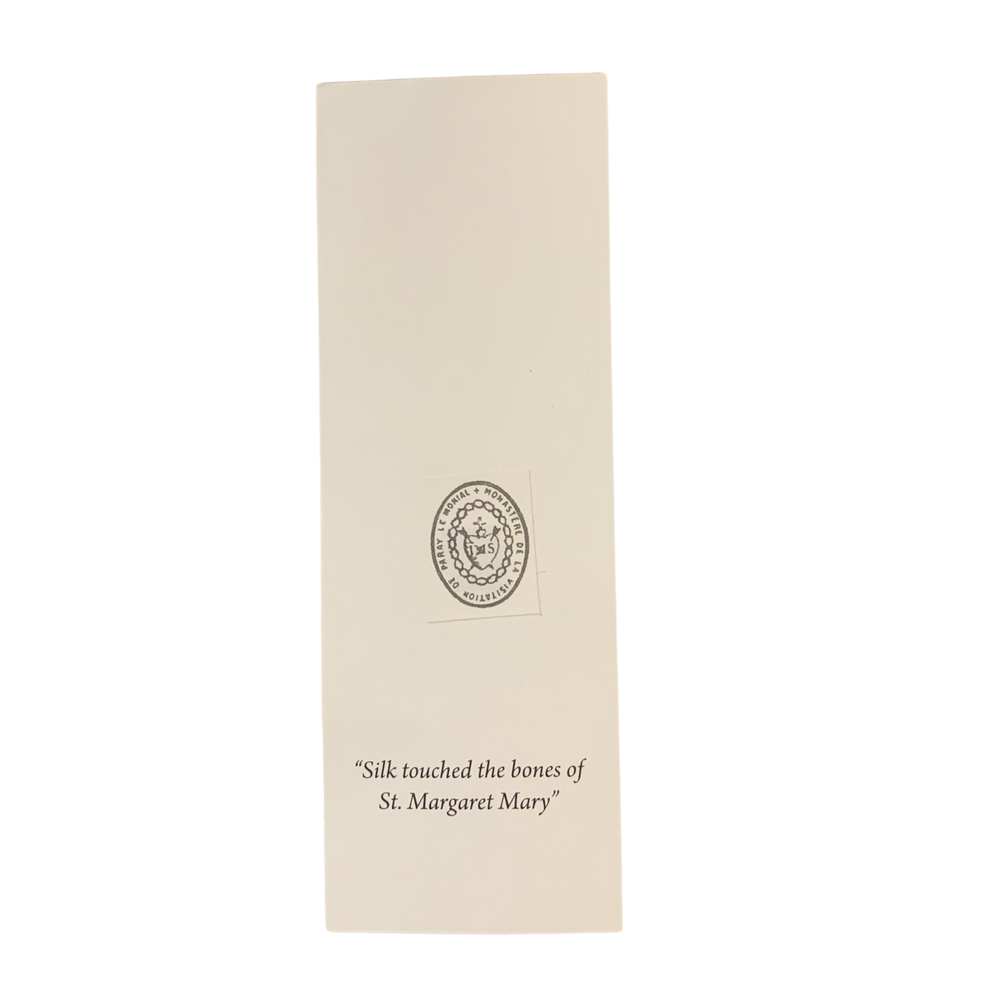 St. Margaret Mary Bookmark with Relic and Sacred Heart Medal