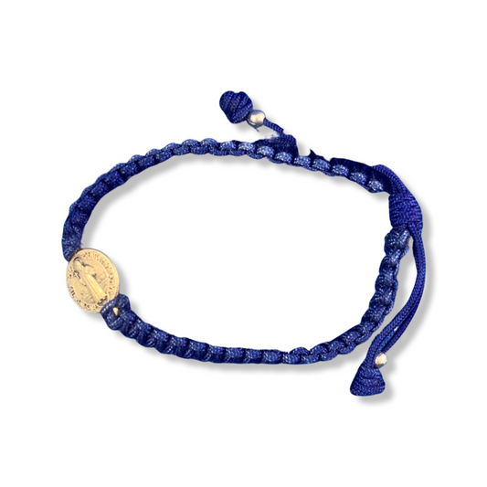 Braided St. Benedict Bracelet of Assorted Colors