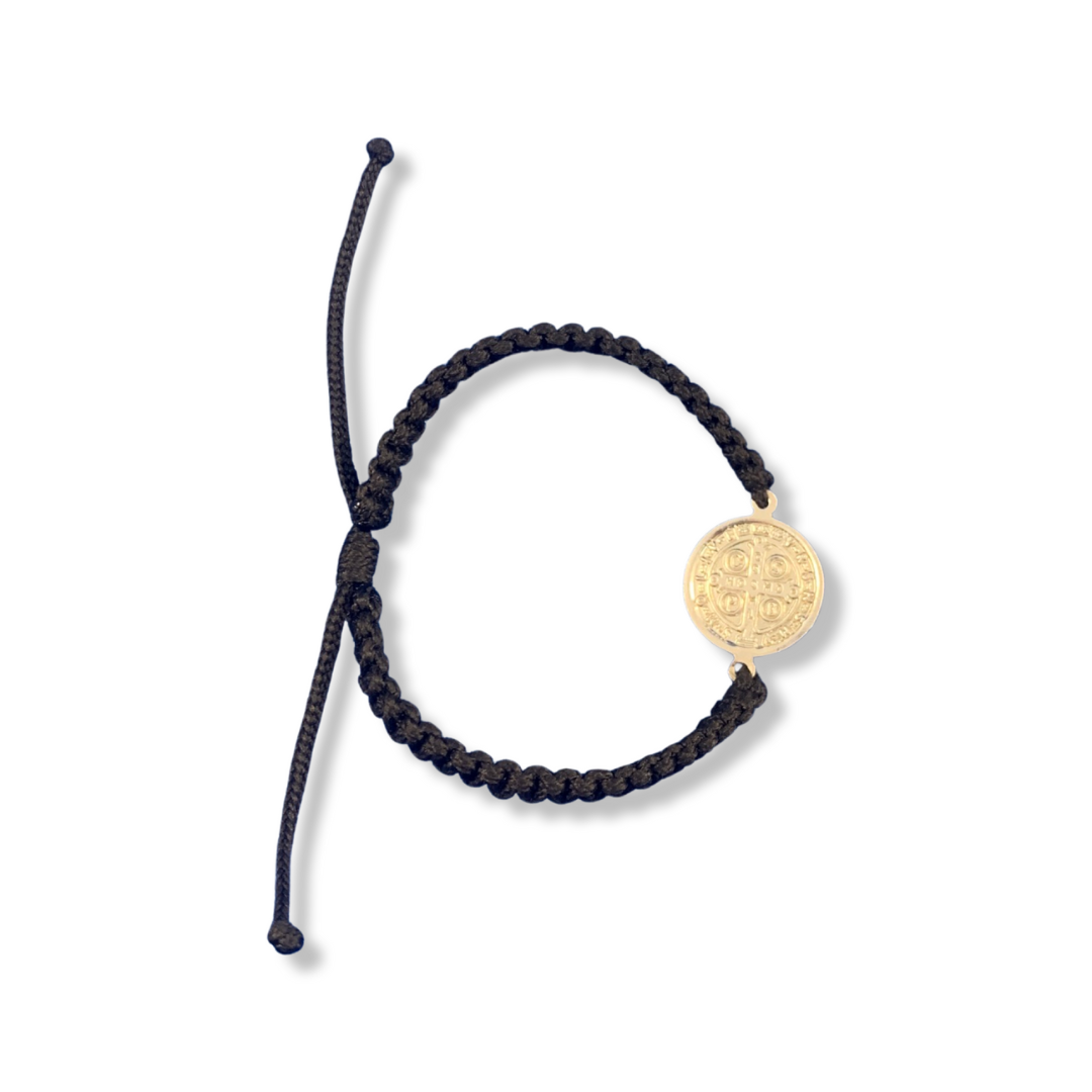 Braided St. Benedict Bracelet of Assorted Colors