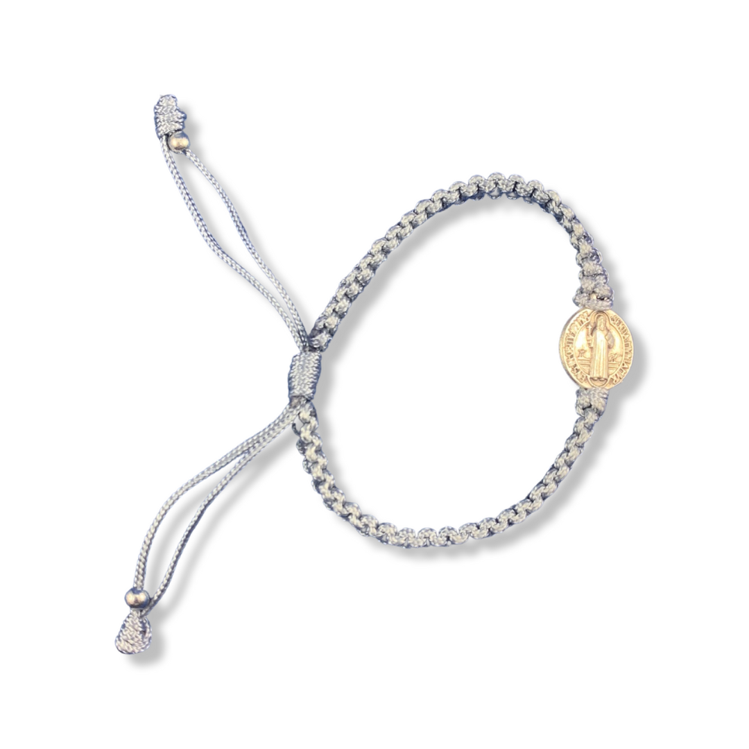 Braided St. Benedict Bracelet of Assorted Colors
