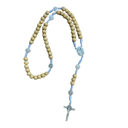 Brown Queen of Peace and St. Benedict Rosary