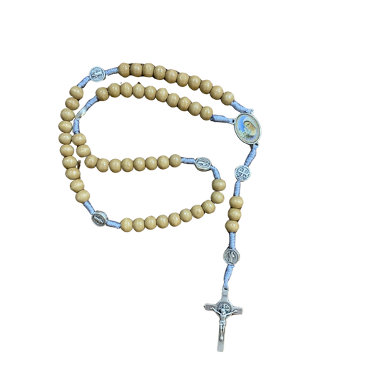 Brown Queen of Peace and St. Benedict Rosary