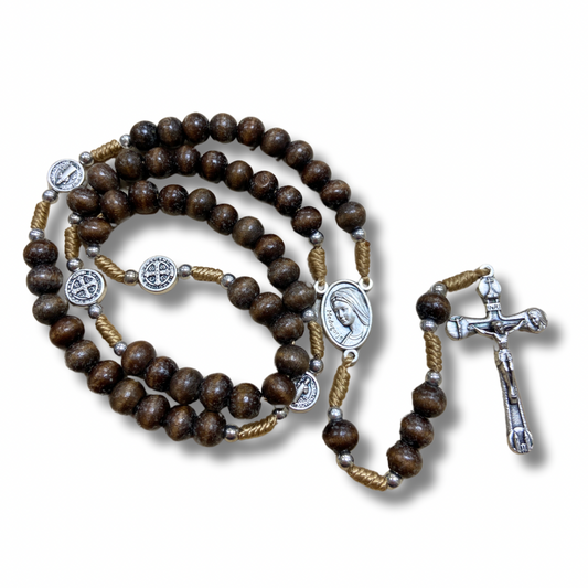 Queen of Peace and St. Benedict Rosary with "Mir" Crucifix