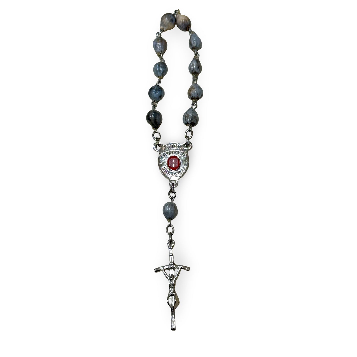 Job's Tears Decade Rosary with St. Faustina Relic