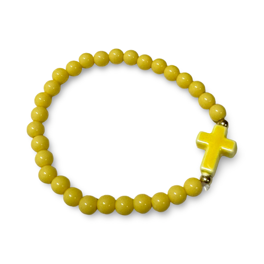 Colorful Cross Bracelet of Assorted Colors