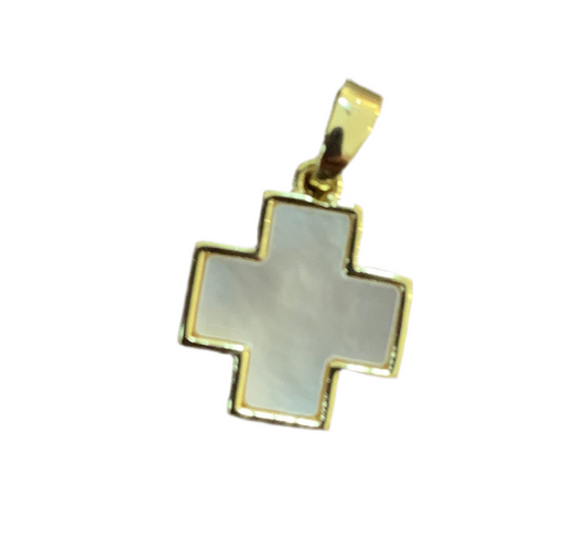 Mother of Pearl Cross Pendant