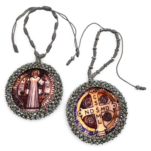 St. Benedict Beaded and Adjustable Door Hanger