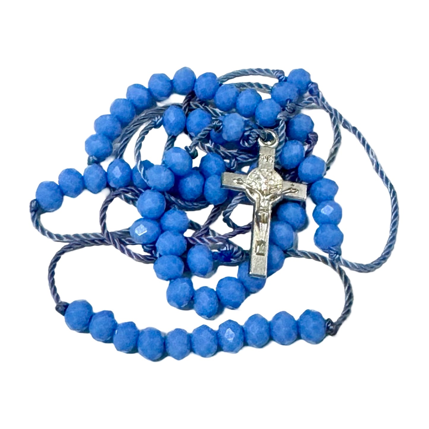 Delicate Rosary Necklace of Assorted Colors