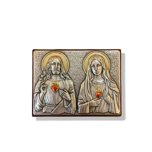 Colored Silver Image of the Two Hearts