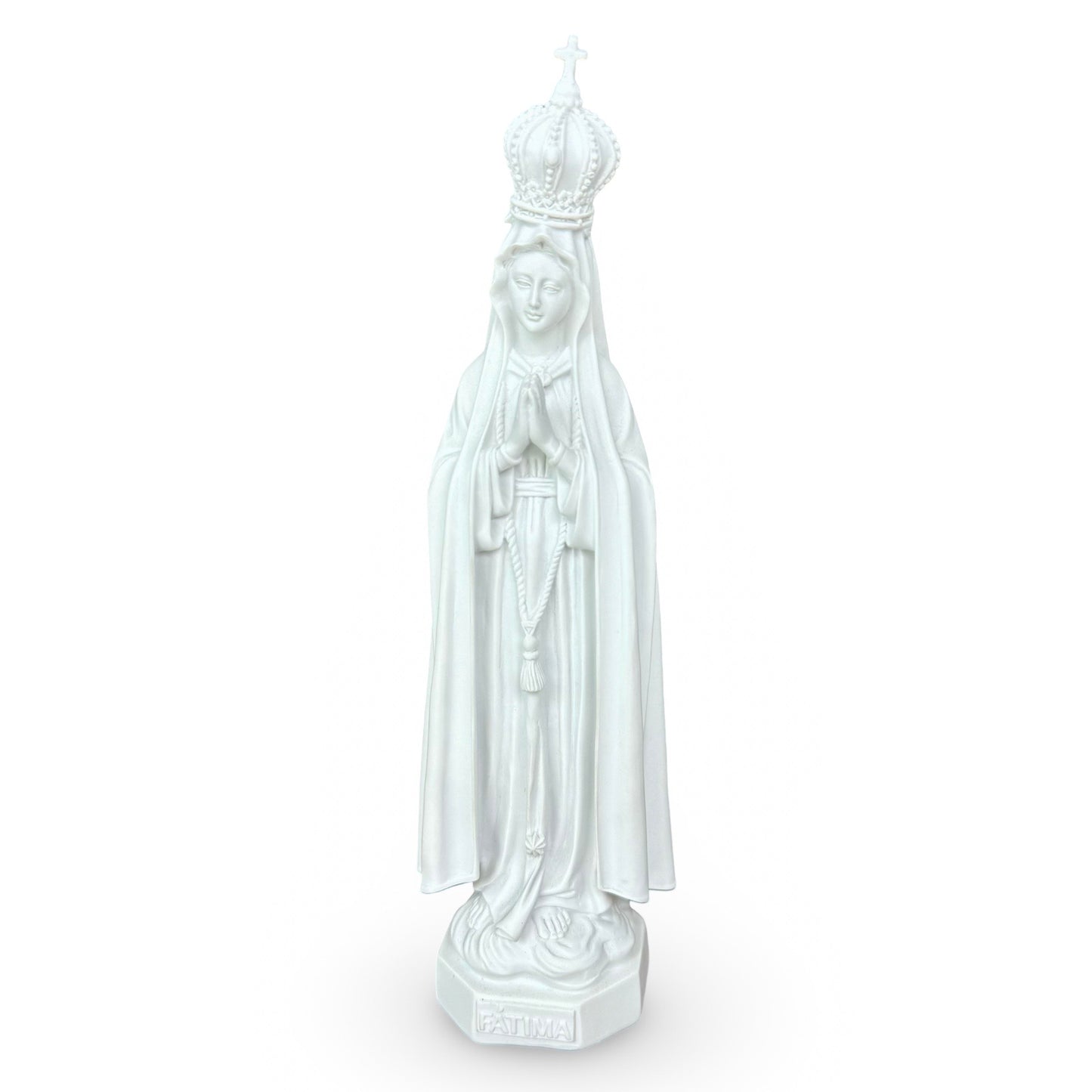 White Our Lady of Fatima Statue