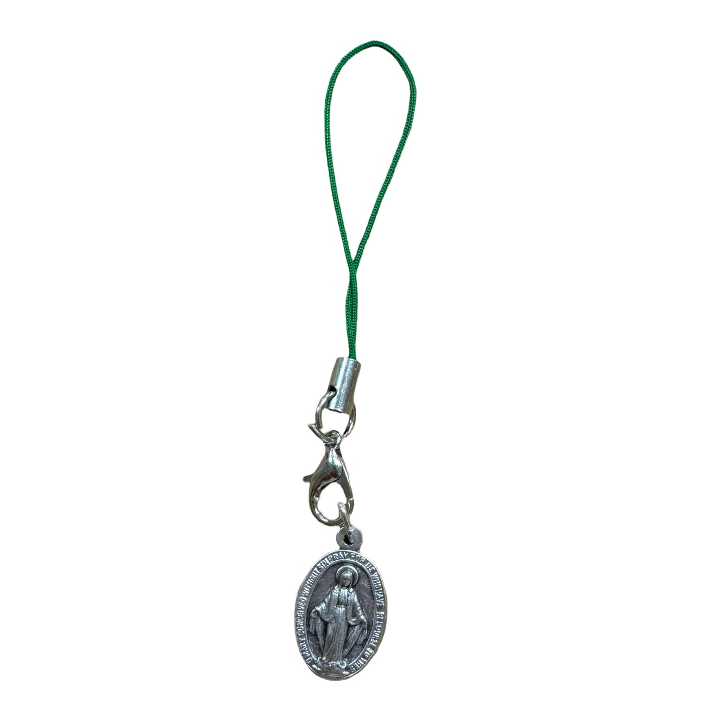 Miraculous Medal with Tiny Lanyard of Assorted Colors