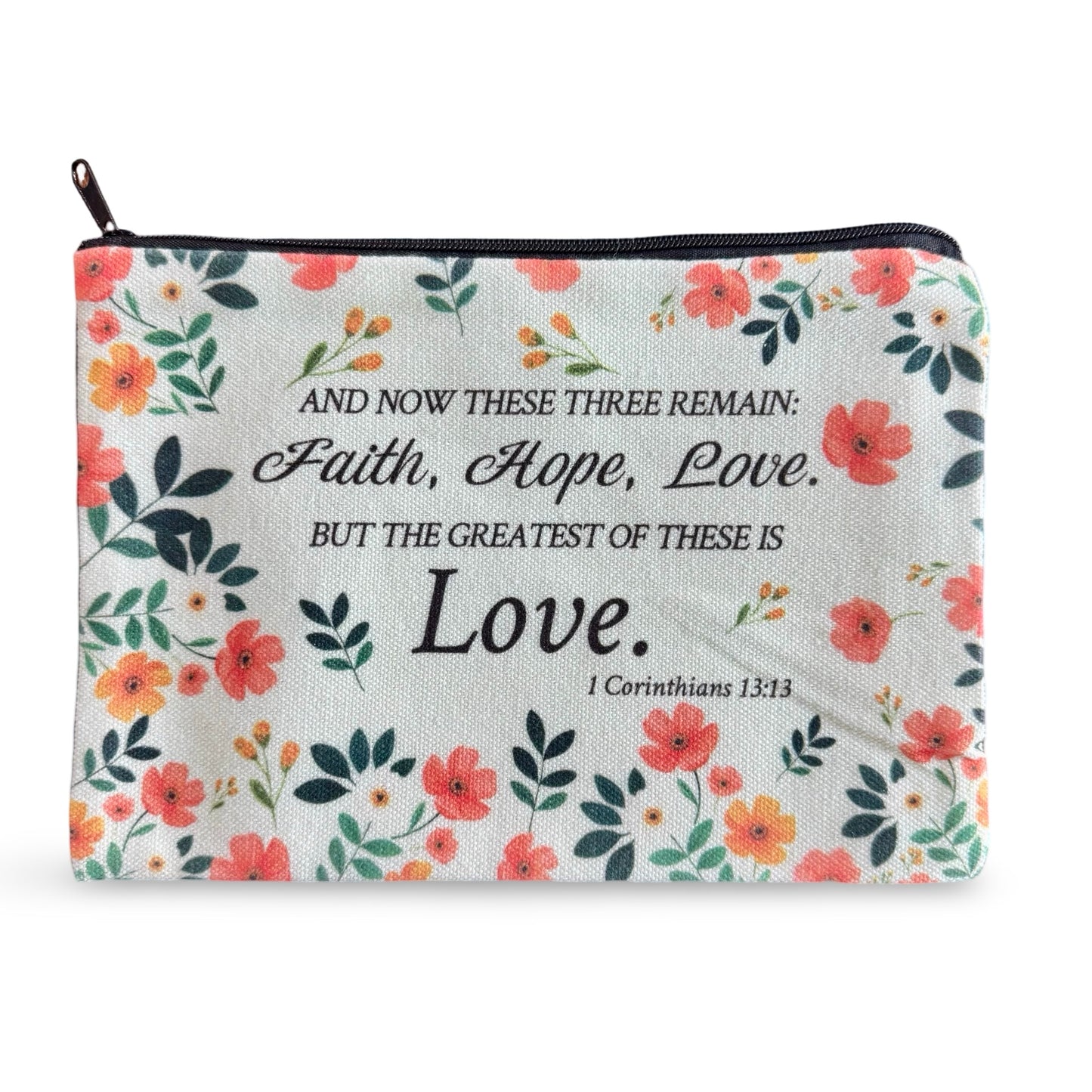 Colorful Bible Verse Zipper Pouches of Assorted Designs