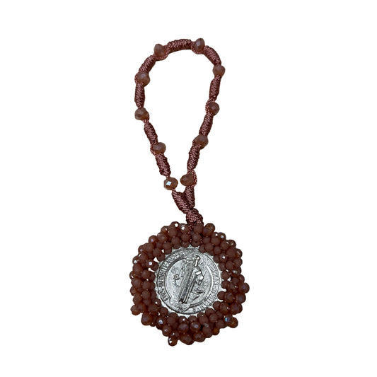 Beaded St. Benedict Door Hanger of Assorted Colors