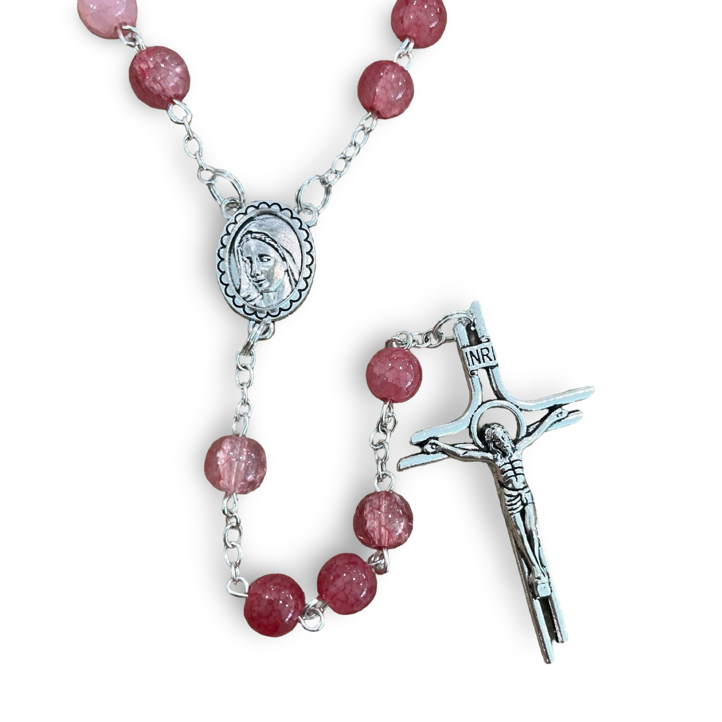 Large Marble Fatima Rosaries of Assorted Colors