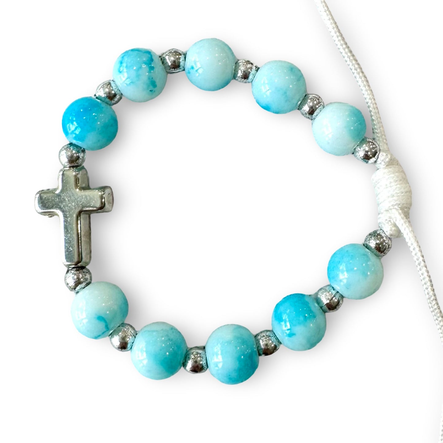 Cross Marble Decade Bracelet