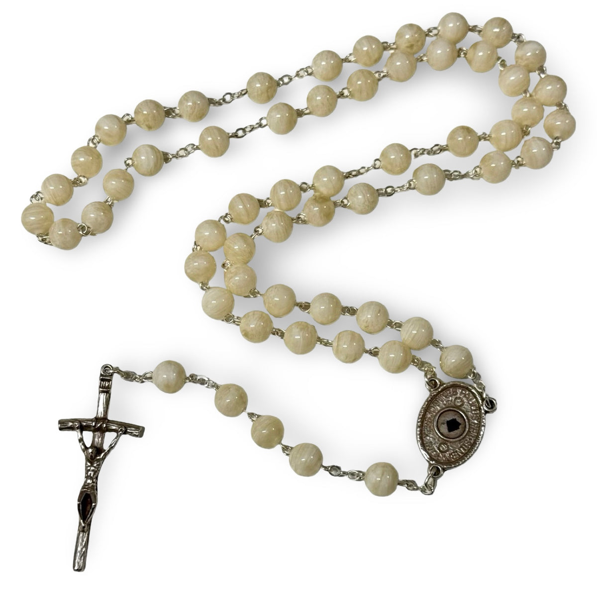 St. John Paul II Rosary with Relic and Pouch