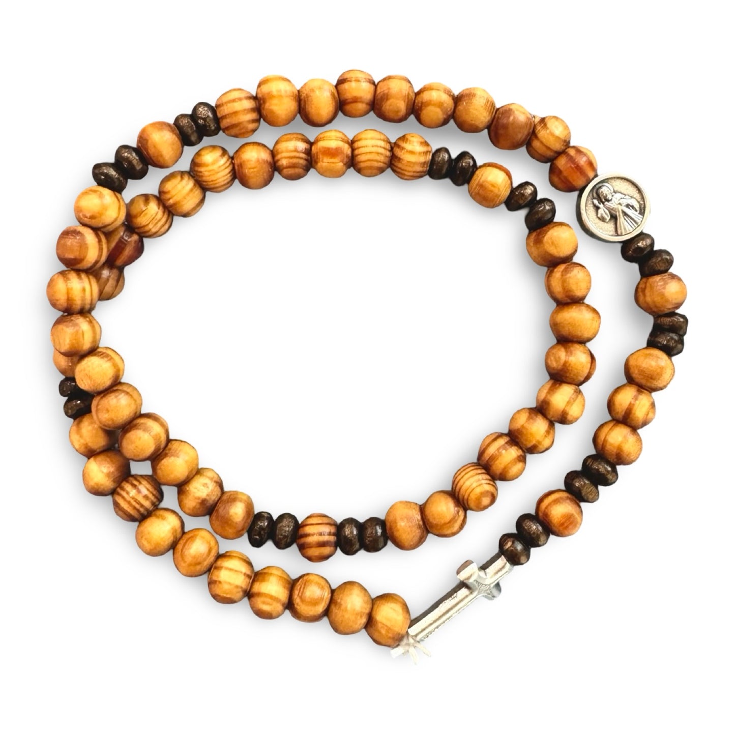 Wooden Wrap Rosary Bracelet of Assorted Colors