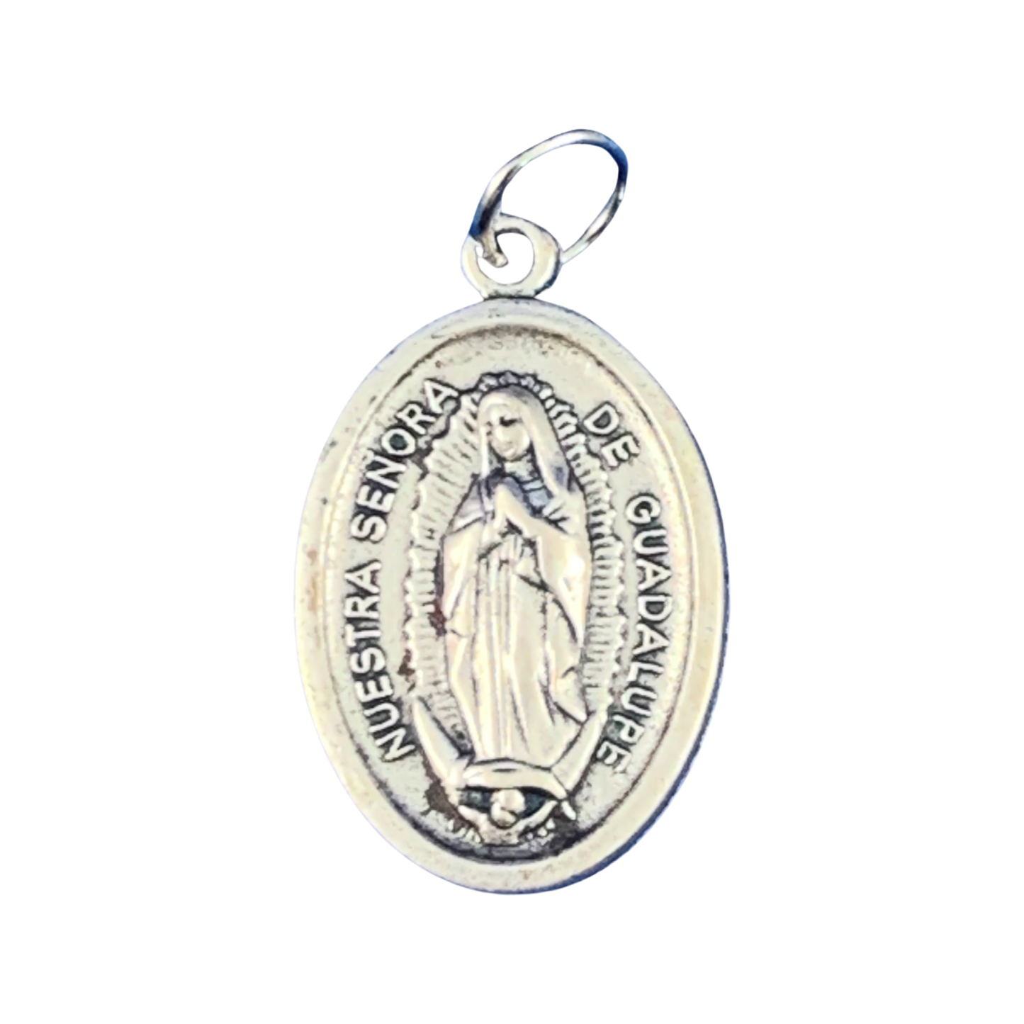 Double Sided Our Lady of Guadalupe and St. Juan Diego Medal