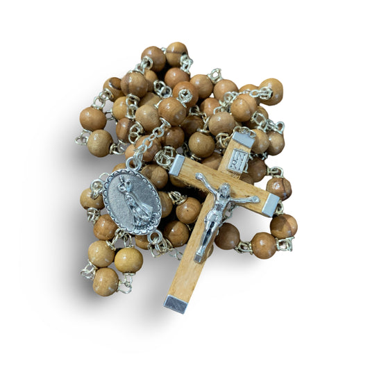 Wood Beads Fatima Rosary